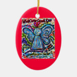 Colourful Cancer Angel Ornament Pendant Customised