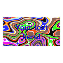 Colourful chaos picture card