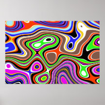 Colourful chaos print