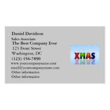 Colourful Christmas Design Business Cards