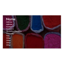 Colourful Coloured dyes Business Card Template