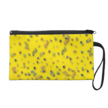 Colourful Confetti Design Bagette Bag Wristlet Purse