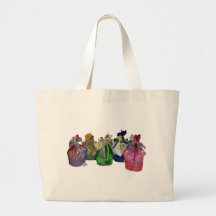 Colourful Easter Baskets Design Canvas Bags