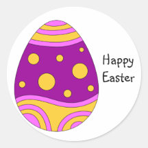 Colourful Easter egg design Stickers