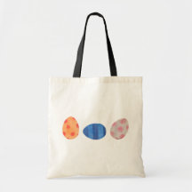 Colourful eggs tote bags