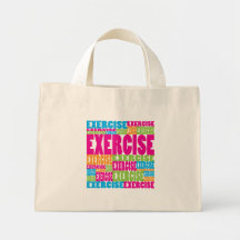 Colourful Exercise Tote Bags