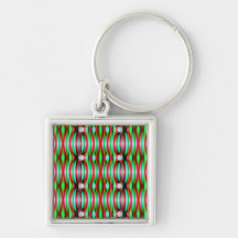 colourful festive pattern keychains
