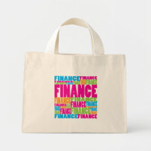 Colourful Finance Canvas Bag