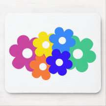 colourful flower bunch mouse pad