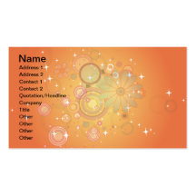 Colourful Flower Pattern Vector Graphic Business Card Templates