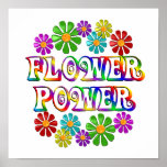 Colourful Flower Power Posters