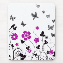 colourful flowers mousepads