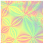 Colourful Fractal Pattern. Cut Outs