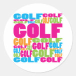 Colourful Golf Stickers