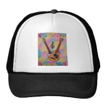 colourful guitar_Illustration Trucker Hat