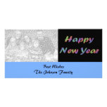 Colourful Happy New Year photo cards