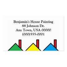 "Colourful Houses" Business Card
