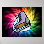 Colourful Ice Skate Print