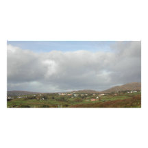 Colourful Irish Village Scene. Photo Card