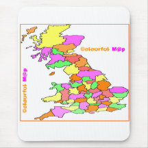 colourful map mousepads
