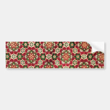 Colourful Medici Fabric Bumper Sticker