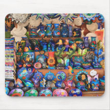 Colourful Mexican crafts Mousepad