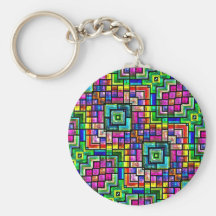 colourful mosaics Keychain