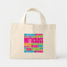 Colourful Motocross Tote Bag