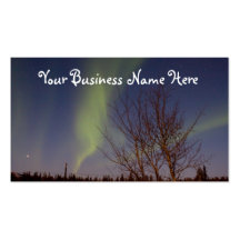 Colourful Northern Sky; Promotional Business Cards