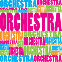 Colourful Orchestra Acrylic Cut Out