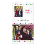 Colourful Ornaments Holiday Photo Card