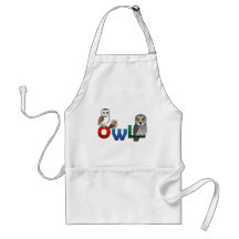 Colourful Owl Apron