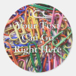 Colourful Paperclip Stickers
