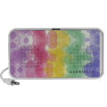 Colourful pastel bubbles speakers