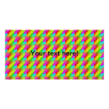 Colourful pattern picture card