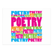 Colourful Poetry Post Cards