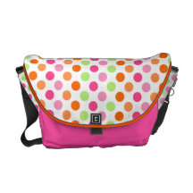 Colourful Polka Dots Messenger Bag