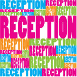 Colourful Reception Acrylic Cut Outs