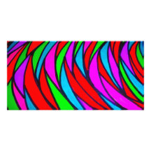 Colourful Scales - alt Personalized Photo Card