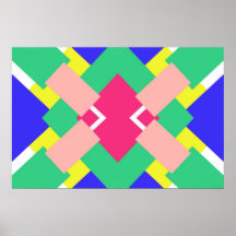 Colourful shapes print
