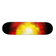 Colourful skateboard layout