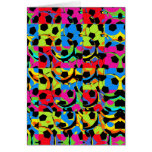 Colourful Soccer Balls Abstract Card