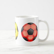 Colourful Soccer Balls Mugs