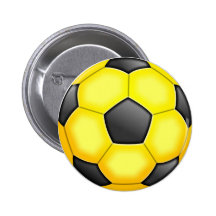 Colourful Soccer Balls Pinback Buttons