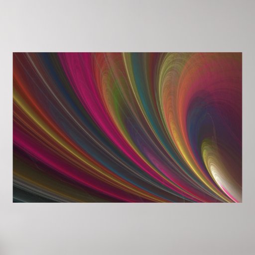 Colourful Soft Sand Waves Poster
