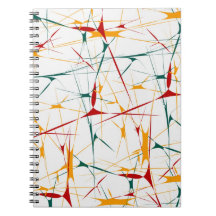 Colourful Splatter Shapes Notebook