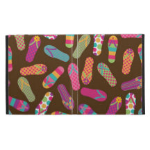 Colourful Summer Flip Flops Pattern iPad Cases