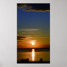 Colourful Sun Set on the Indian River Bay Posters