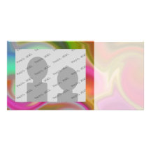 Colourful Swirl Abstract Photo Card