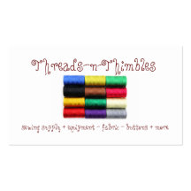 Colourful Thread Business Cards